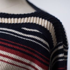 Oversized Lagnlook VTG Corded Cable Cotton Knit